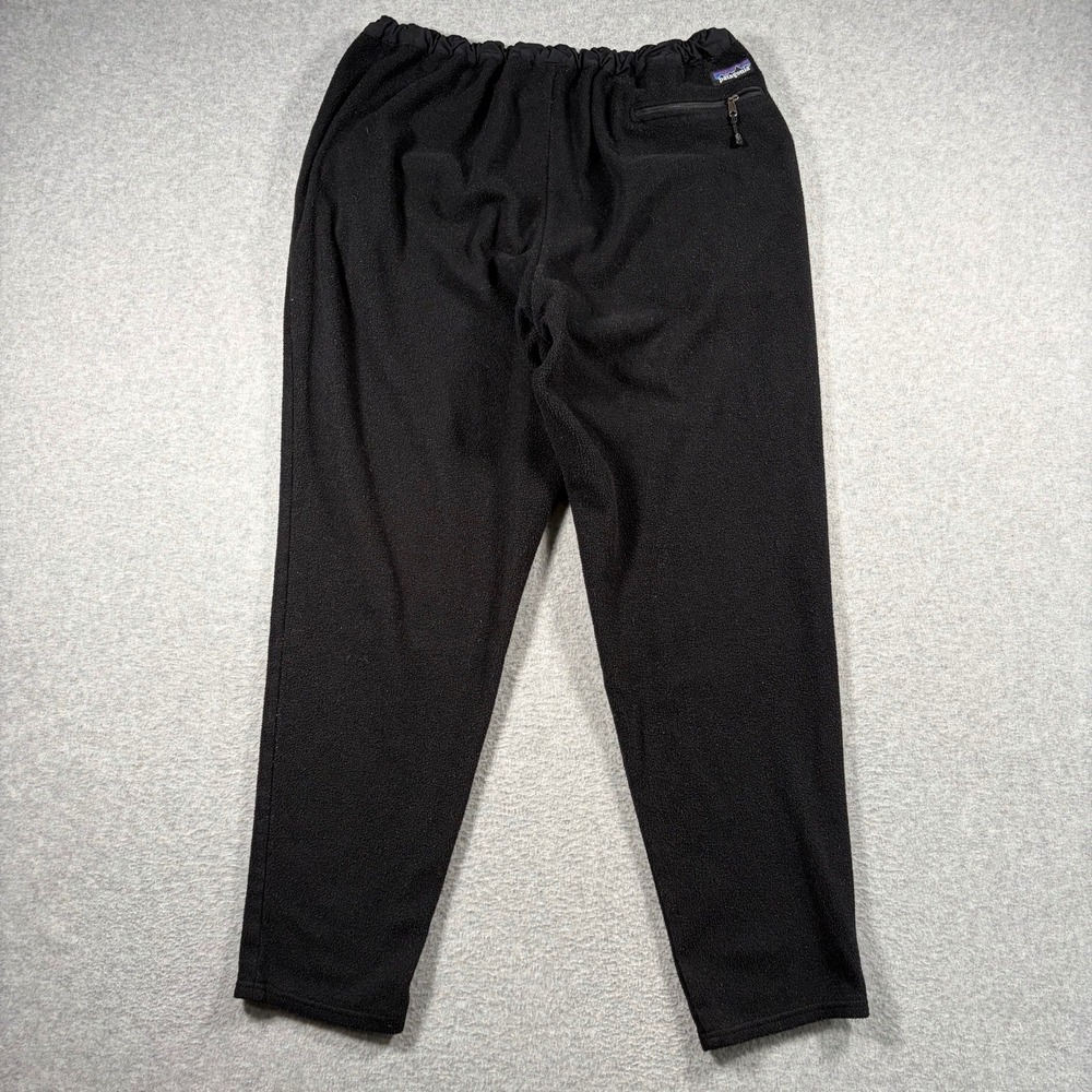 Patagonia Synchilla Fleece Pants Mens XL Black Elastic Waist Joggers 25845